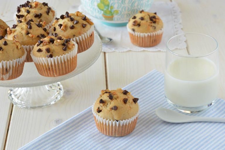 Muffin alla banana senza uova Un pizzico di pepe rosa